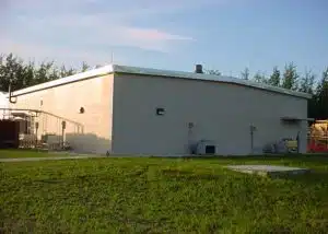 Completed switchgear building