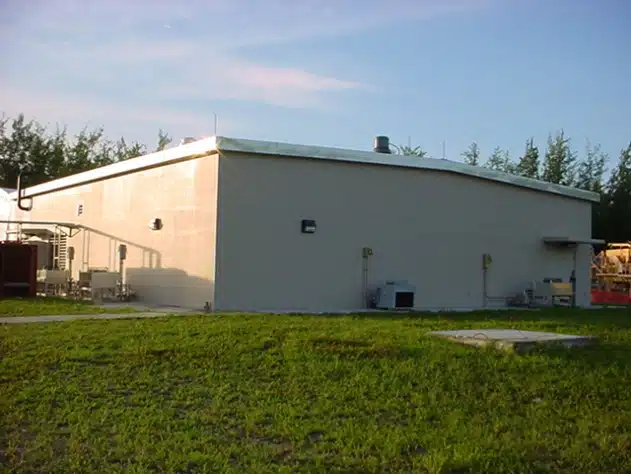 Completed switchgear building