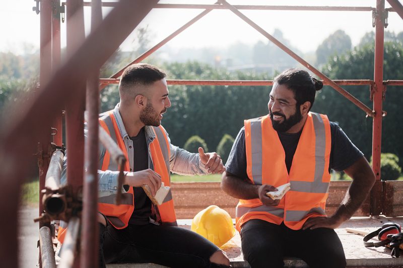 Co-Workers Laughing